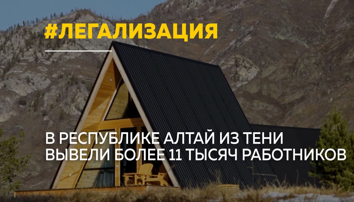 Более 11 тысяч жителей Республики Алтай вышли из теневой занятости - Толк